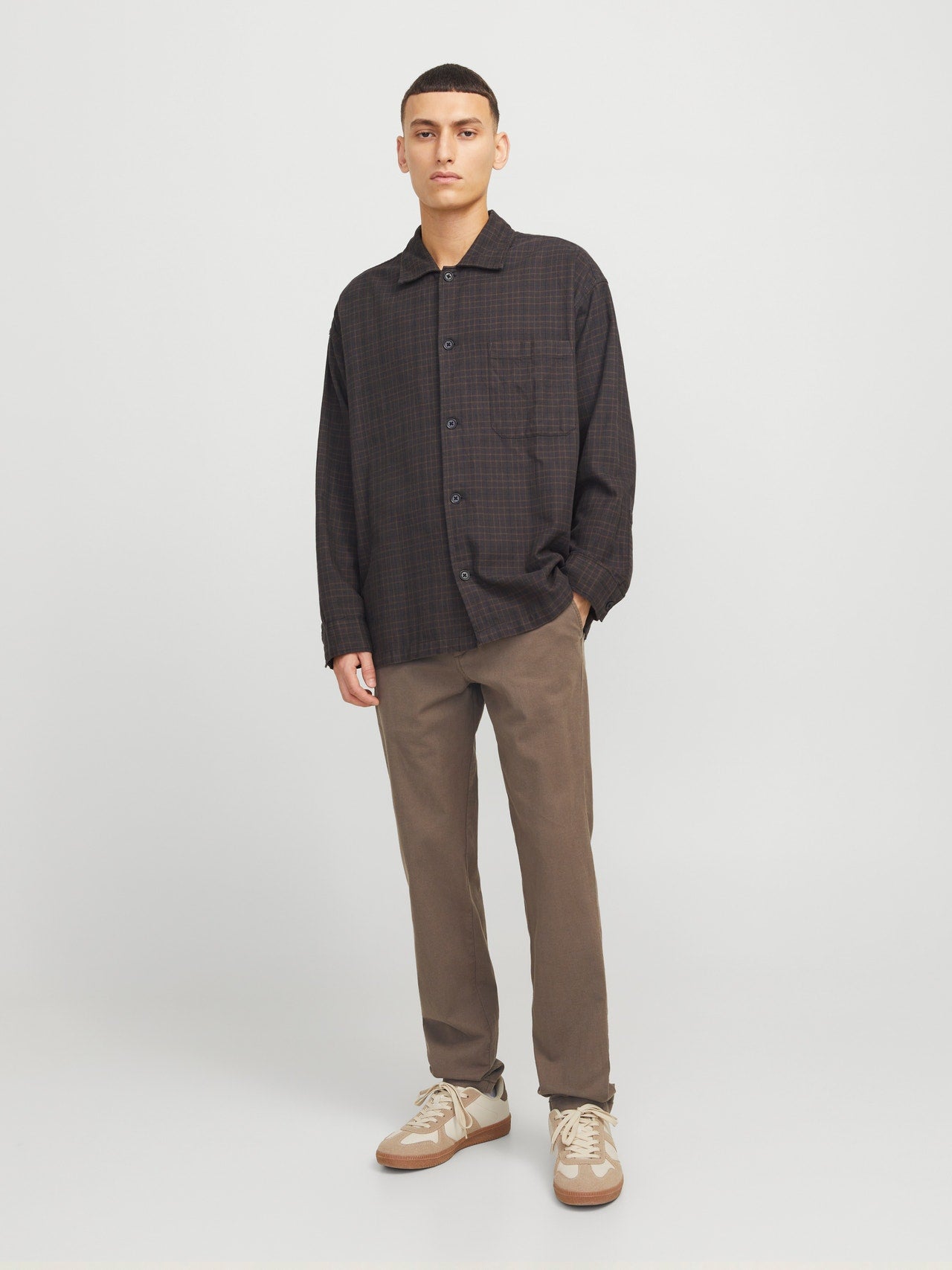 Pantaloni Slim Jack&Jones marrone