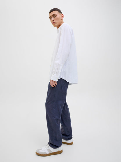 Pantaloni in lino Jack&Jones blu