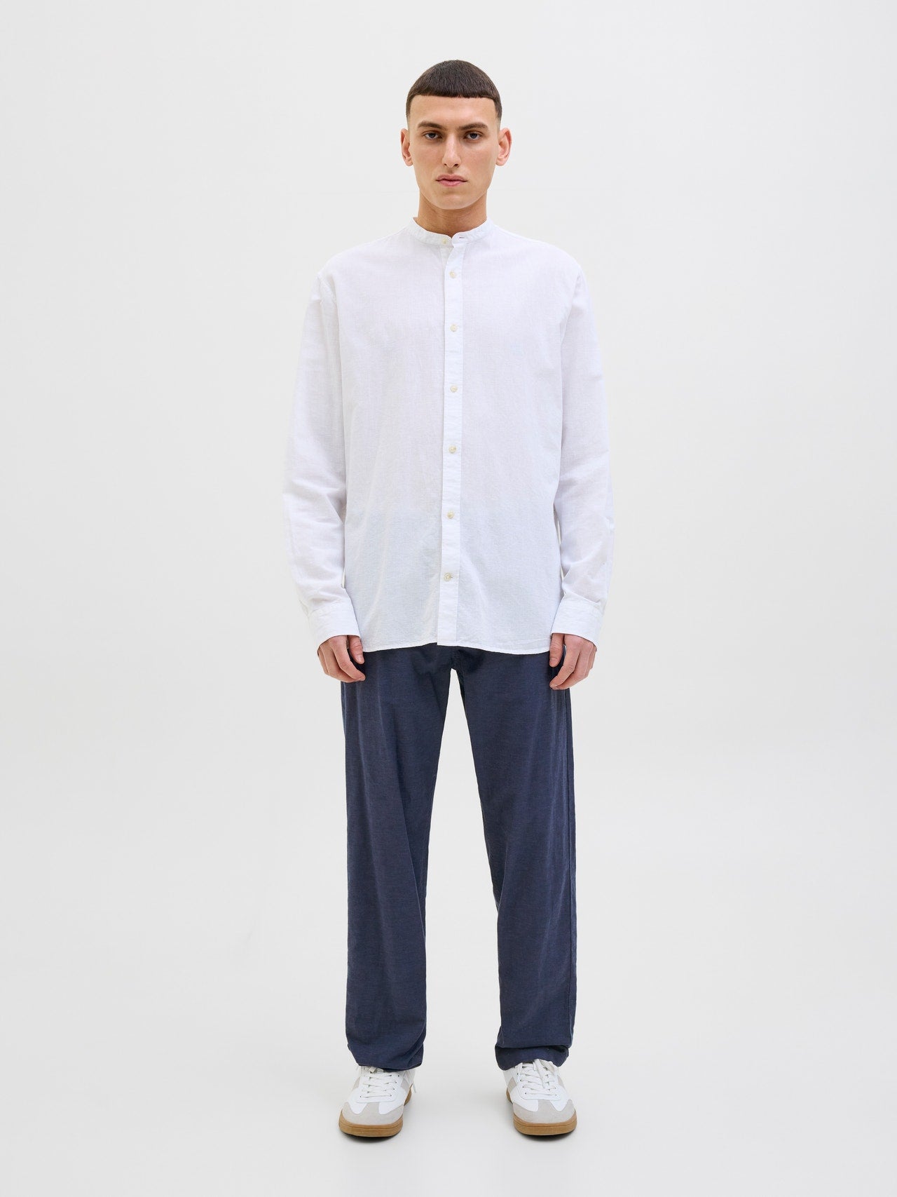 Pantaloni in lino Jack&Jones blu