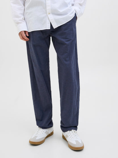 Pantaloni in lino Jack&Jones blu
