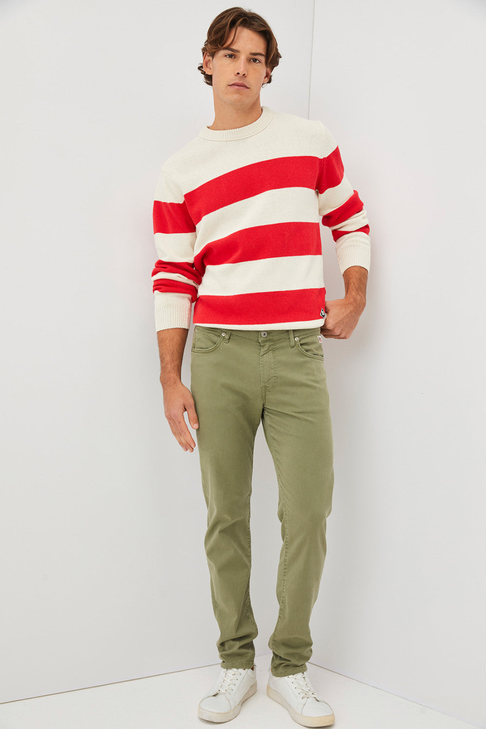 Pantalone 517 Slim Roy Roger's verde