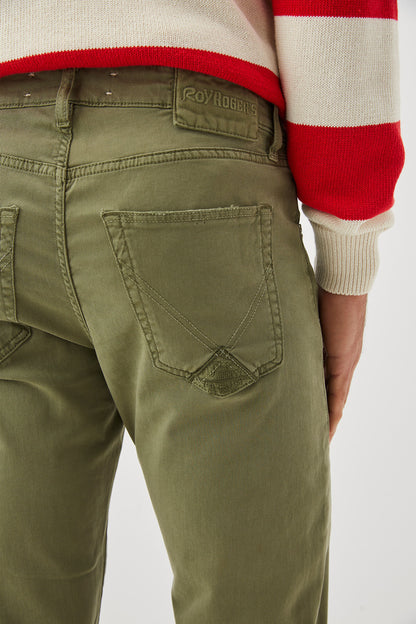 Pantalone 517 Slim Roy Roger's verde