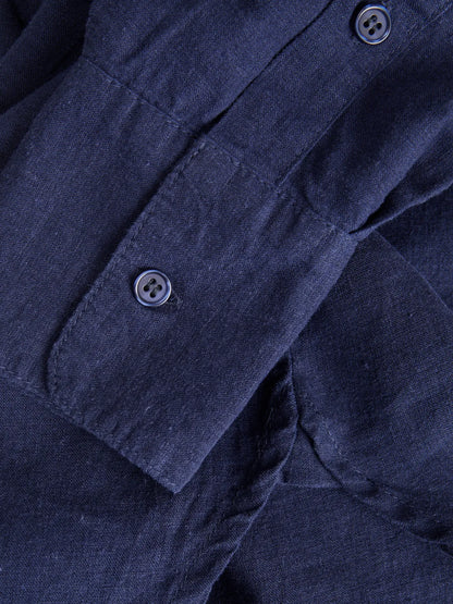 Camicia in lino JJXX blu