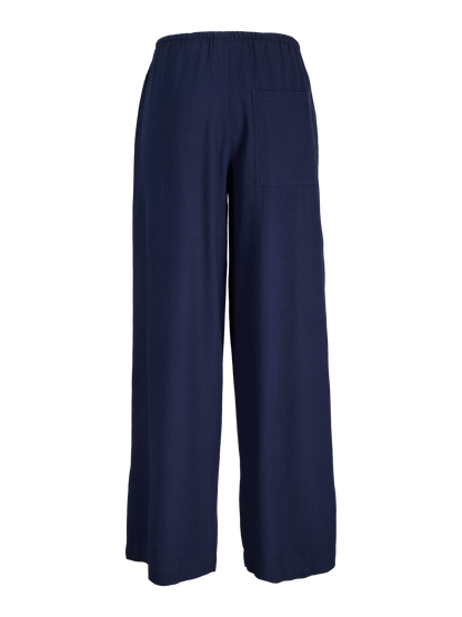 Pantaloni in lino JJXX blu