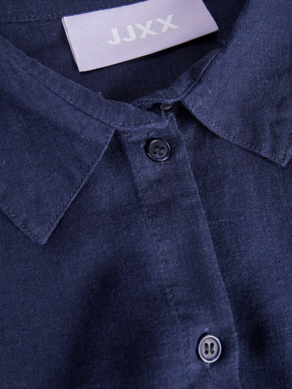 Camicia in lino JJXX blu