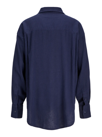 Camicia in lino JJXX blu