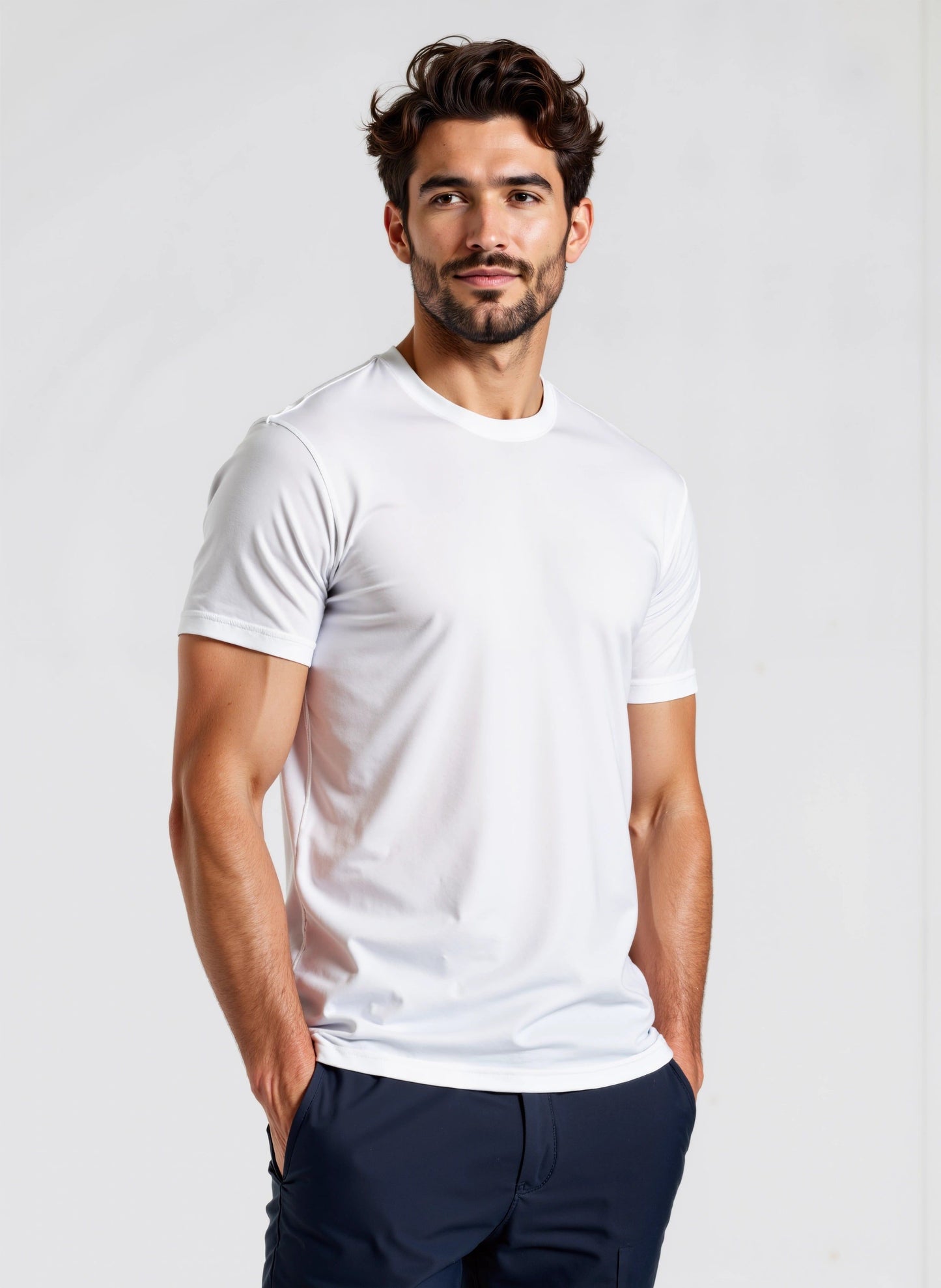 T-shirt sottogiacca Regular GALERIE bianco
