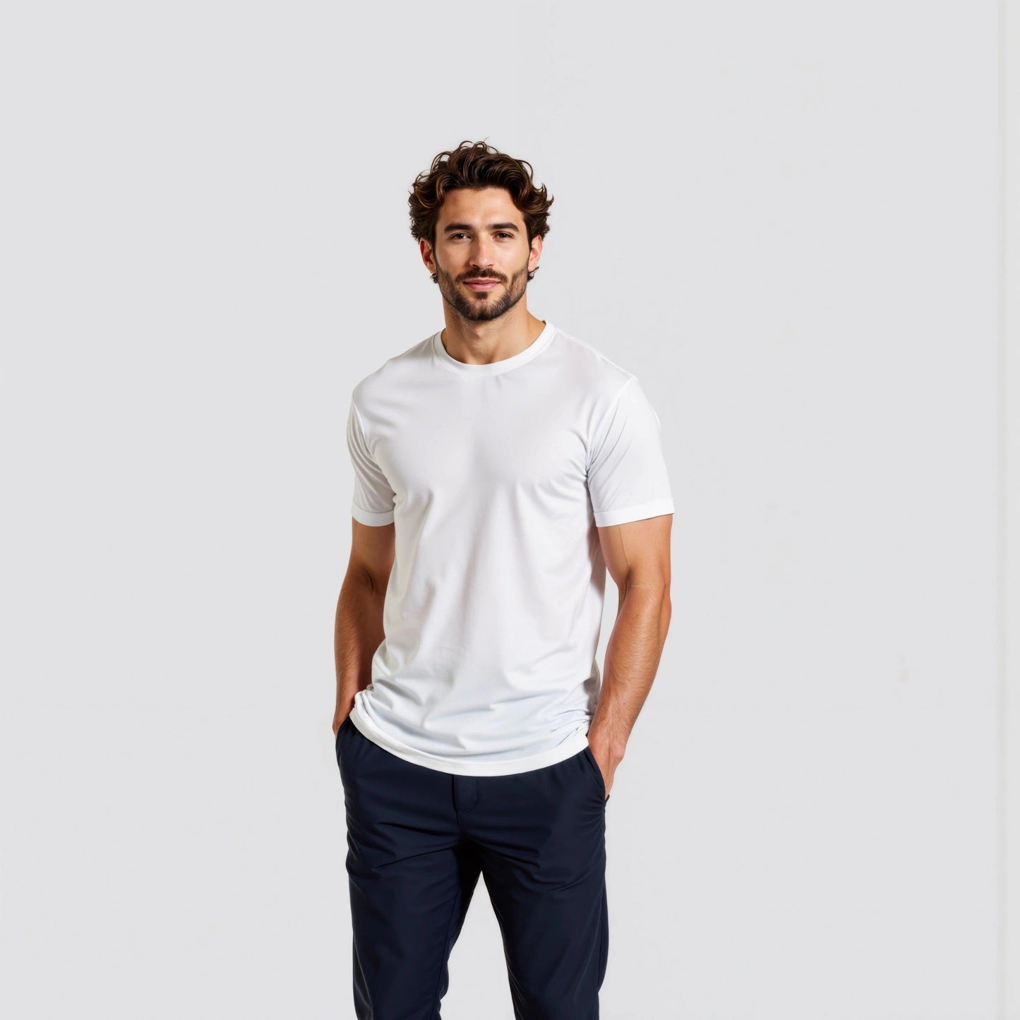 T-shirt sottogiacca Regular GALERIE bianco