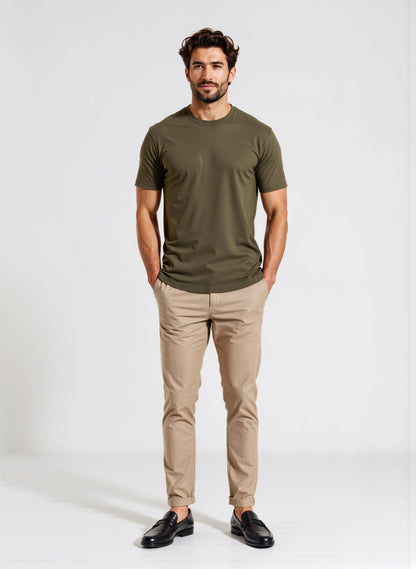 T-shirt sottogiacca Regular GALERIE verde militare