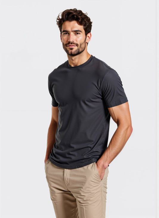 T-shirt sottogiacca Regular GALERIE grigio