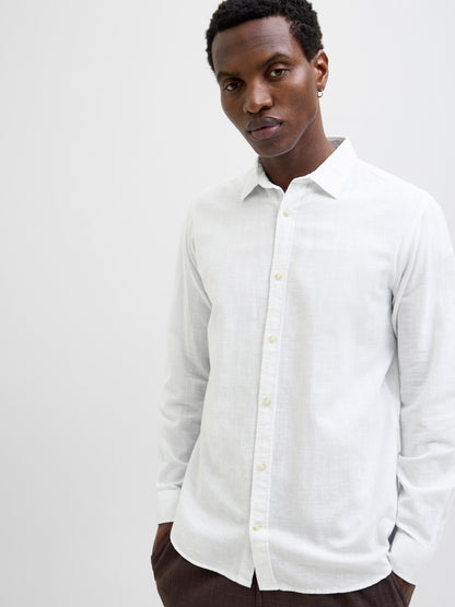 Camicia in lino Jack&Jones bianco