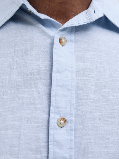 Camicia in lino Jack&Jones celeste