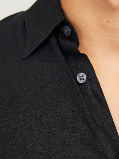 Camicia in lino Jack&Jones nero