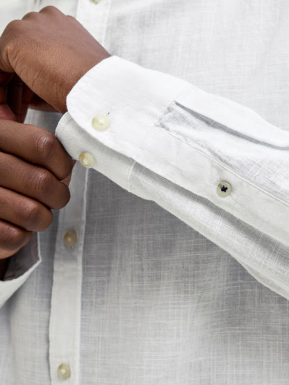 Camicia in lino Jack&Jones bianco