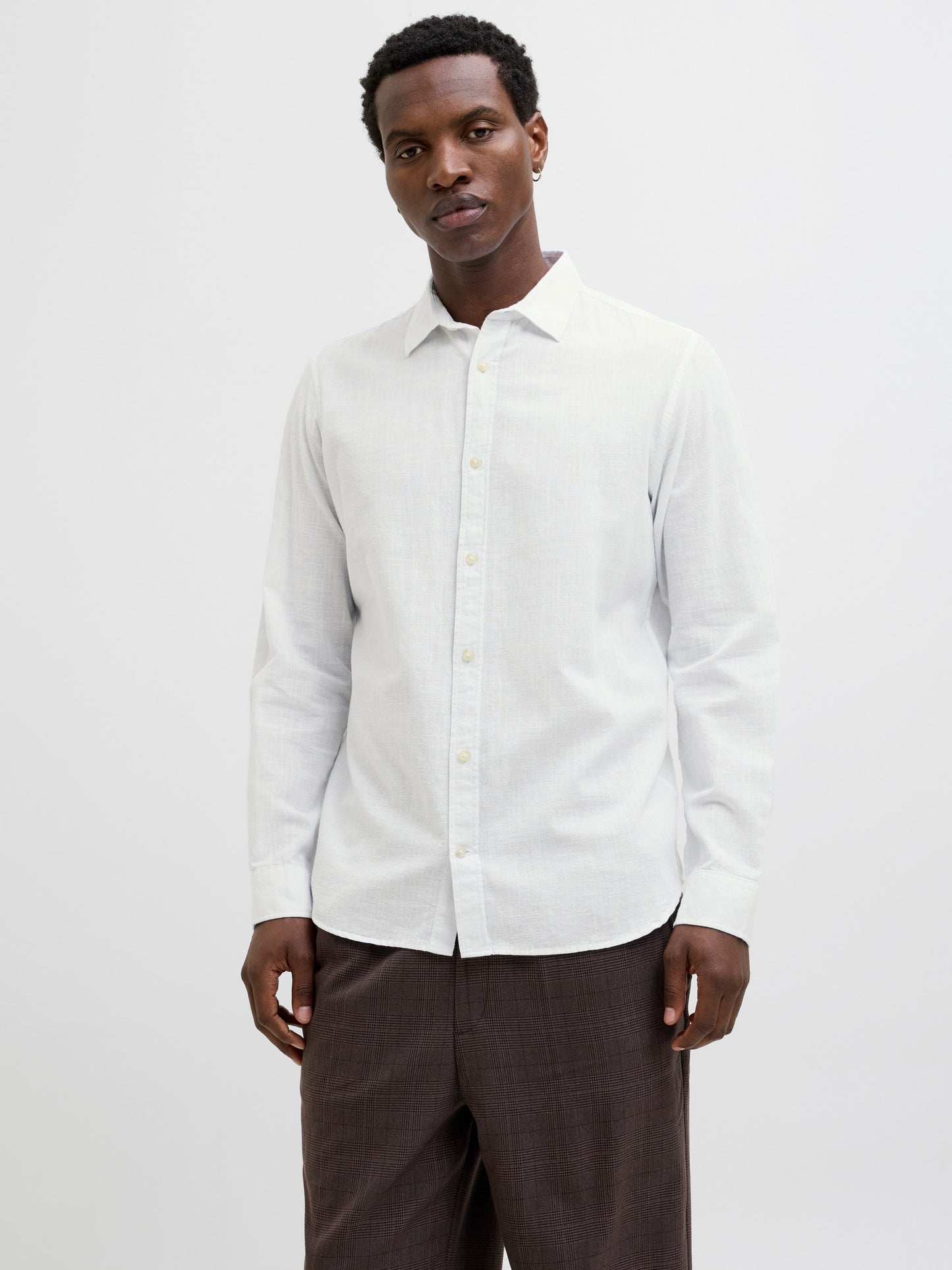 Camicia in lino Jack&Jones bianco