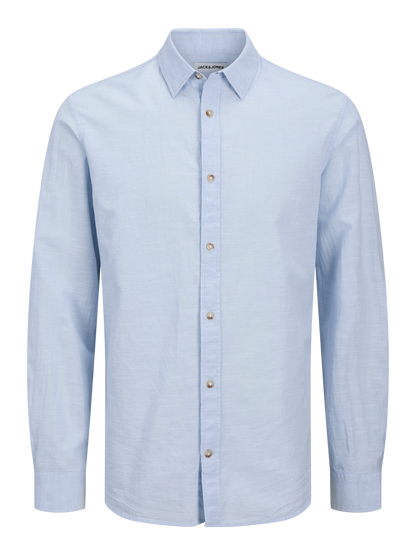 Camicia in lino Jack&Jones celeste