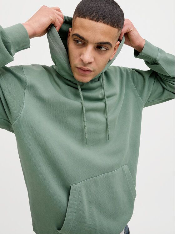 Felpa con cappuccio Jack&Jones verde