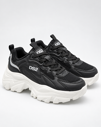 DROPSEASON2 sneakers chunky donna nera - coppia