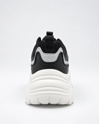 DROPSEASON2 sneakers chunky donna nera - vista posteriore
