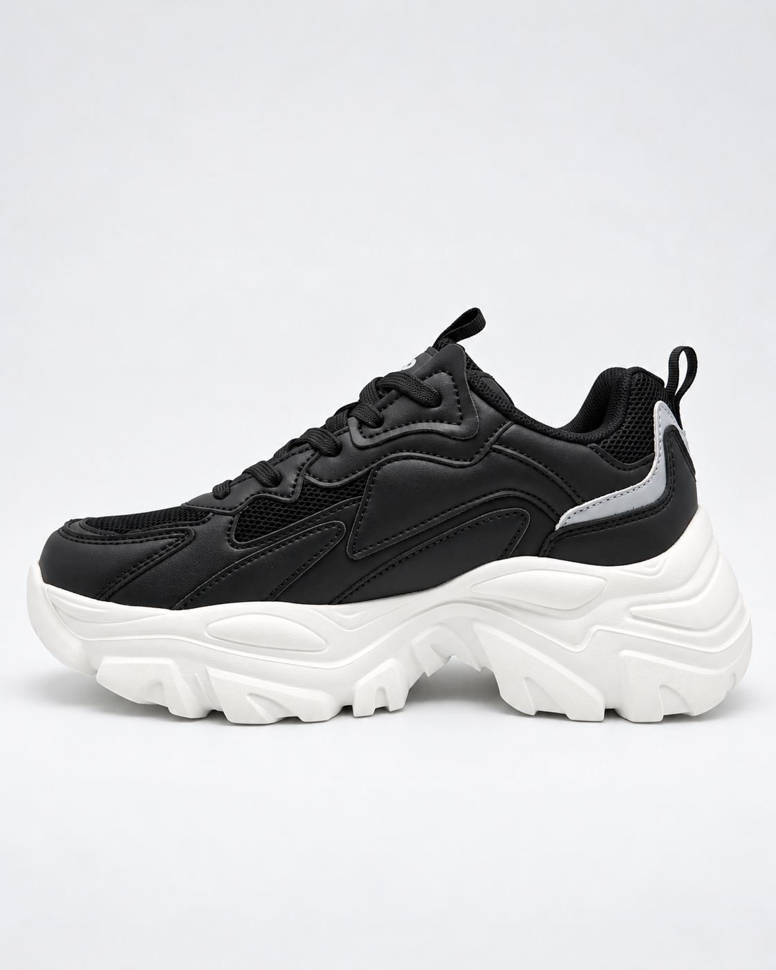 DROPSEASON2 sneakers chunky donna nera - profilo interno