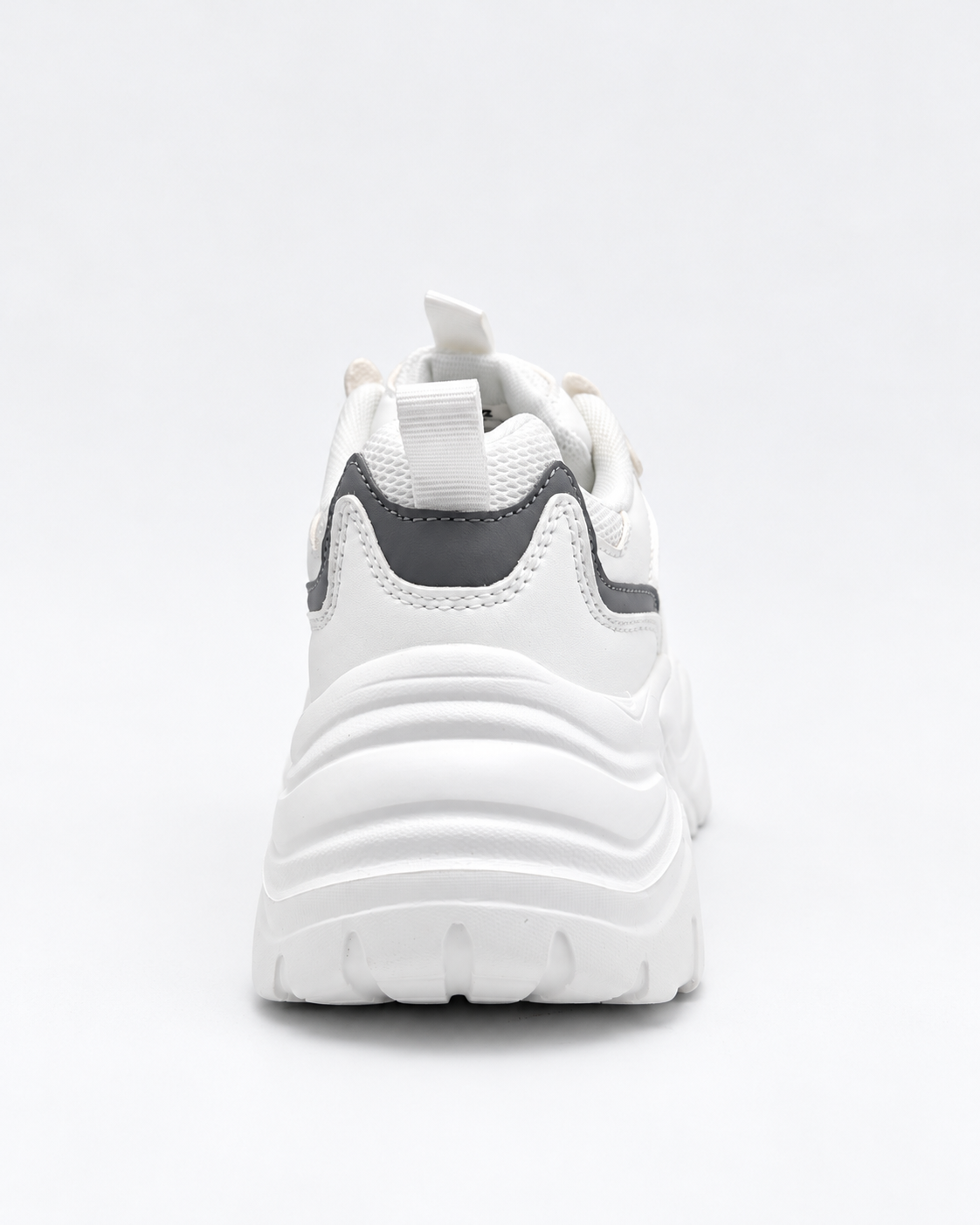 Sneakers DS2 donna bianche con suola alta - retro