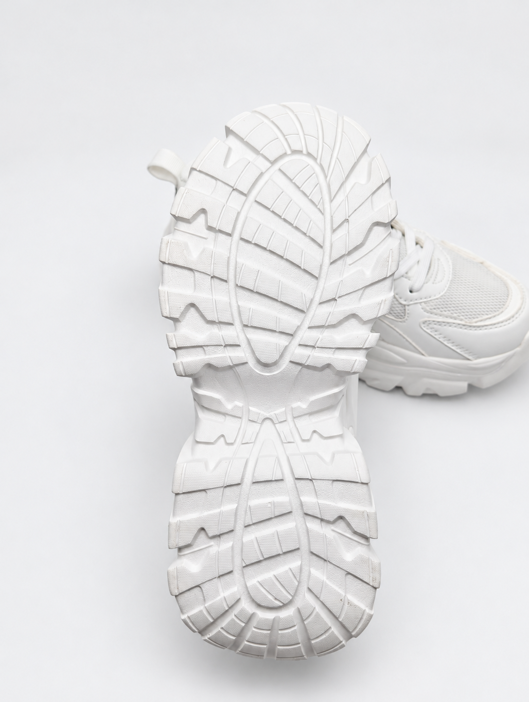 Sneakers DS2 donna bianche con suola alta - battistrada