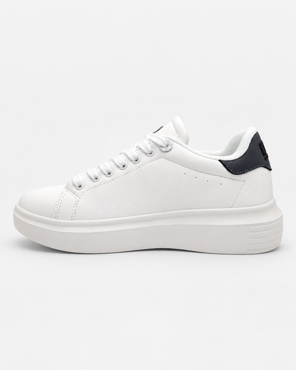 Sneaker uomo bianca DS2 Essential Oversize con tallone grigio, vista laterale interna