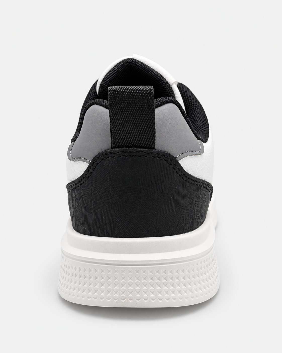 Retro delle sneakers DS2 Platform Star bianco nero con inserto grigio e passante nero