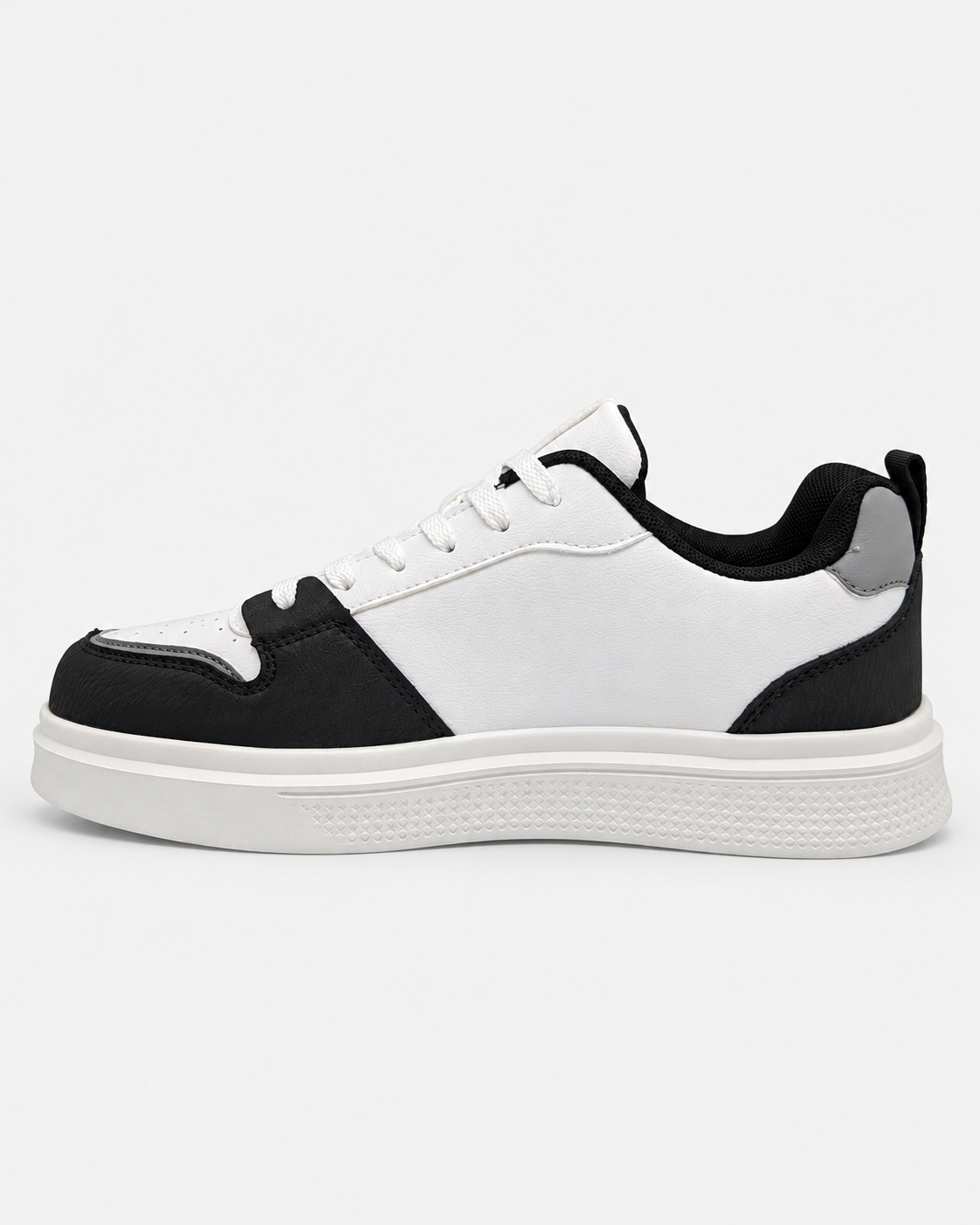 Lato interno delle sneakers uomo DS2 Platform Star bianche e nere con suola platform