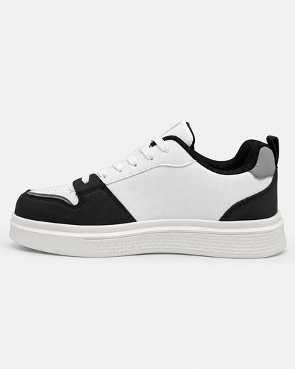 Lato interno delle sneakers uomo DS2 Platform Star bianche e nere con suola platform