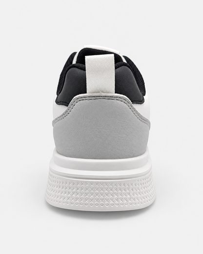 Retro delle sneakers DS2 Platform Star bianco grigio, con tallone grigio e passante bianco