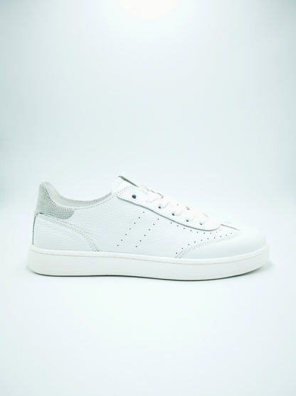 Sneakers artigianali Colbaffo in pelle bianca