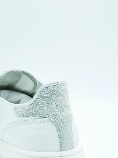 Sneakers artigianali Colbaffo in pelle bianca
