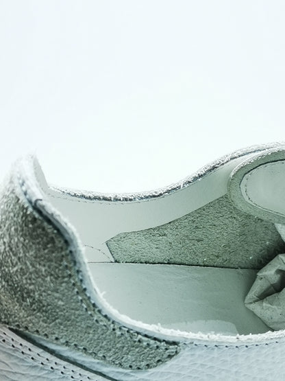 Sneakers artigianali Colbaffo in pelle bianca