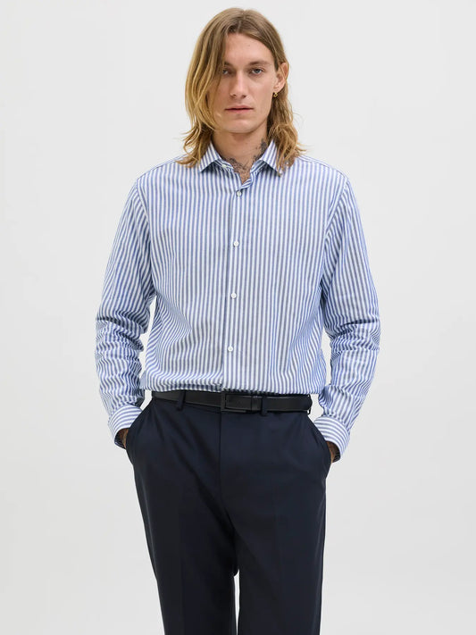 Camicia a righe celeste bianco Jack&Jones