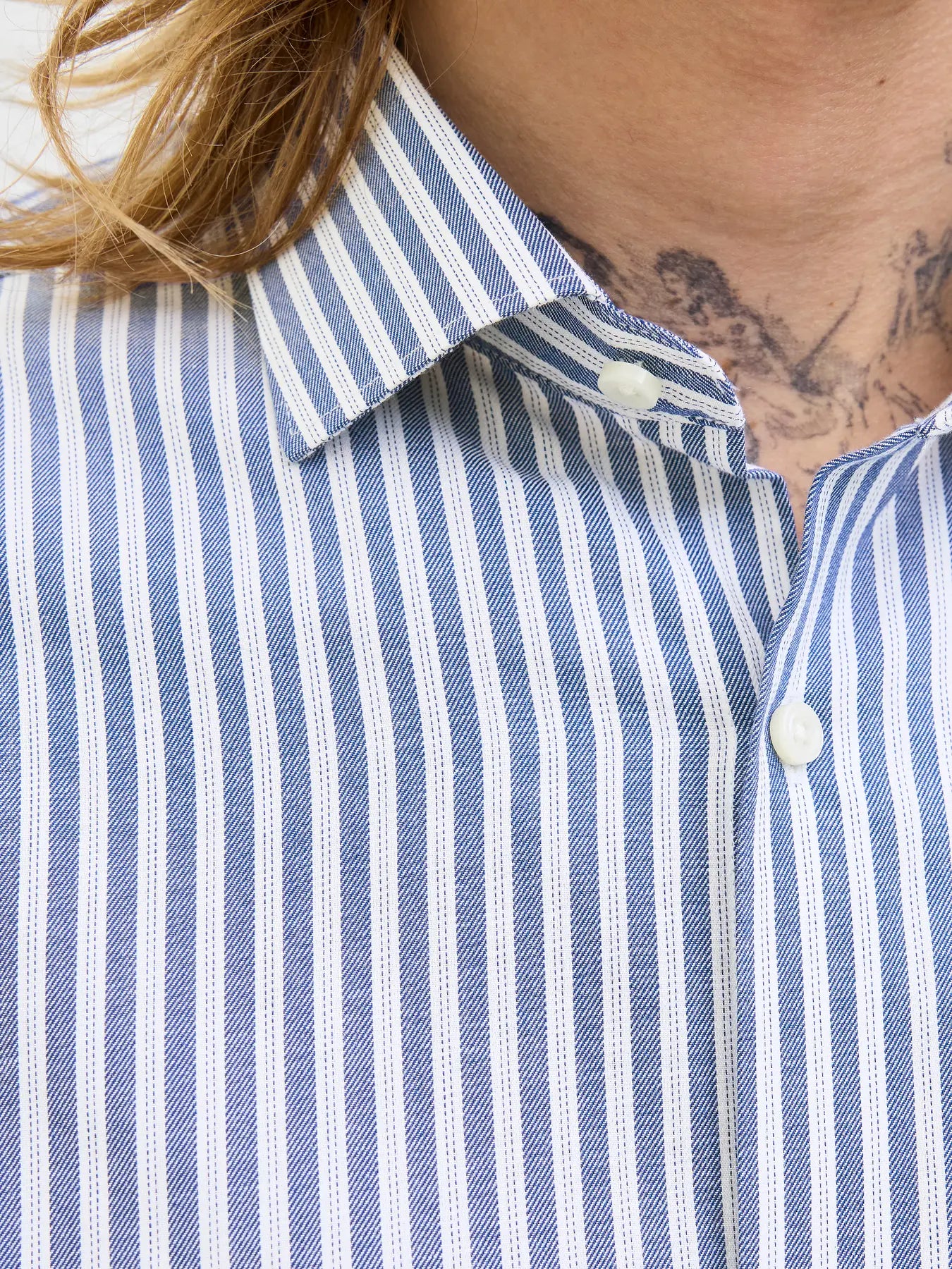 Camicia a righe celeste bianco Jack&Jones