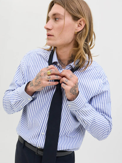 Camicia a righe celeste bianco Jack&Jones