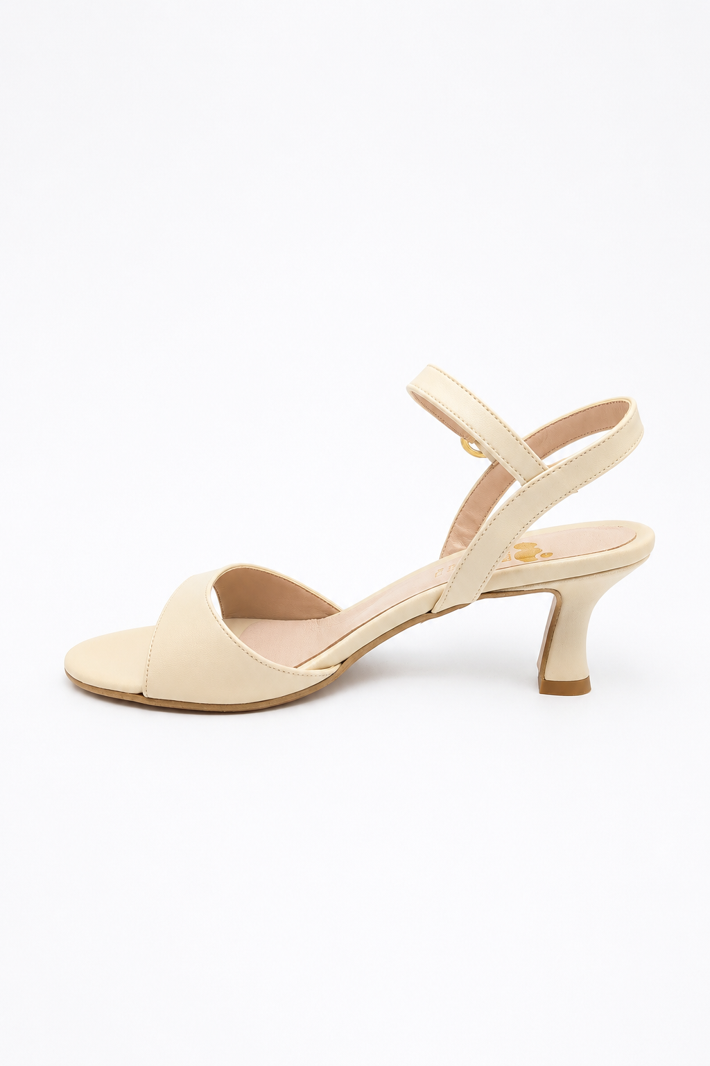 Sandali donna panna con tacco basso Colbaffo®