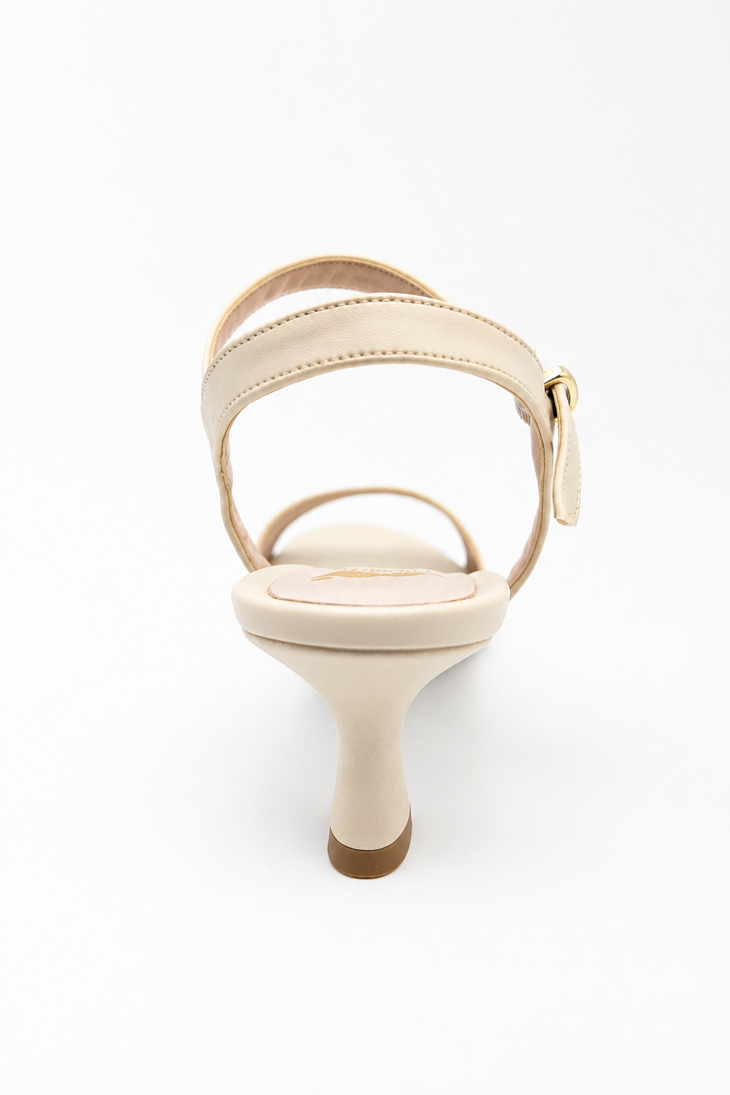 Sandali donna panna con tacco basso Colbaffo®