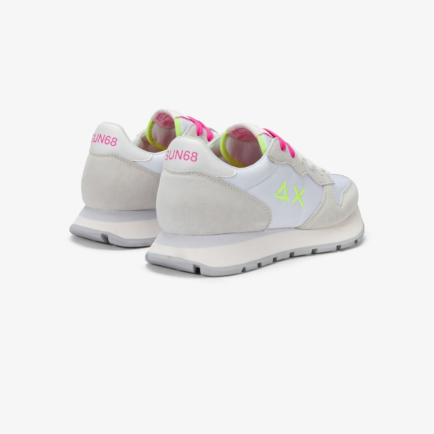 SUN68 Ally Solid donna bianco fucsia fluo