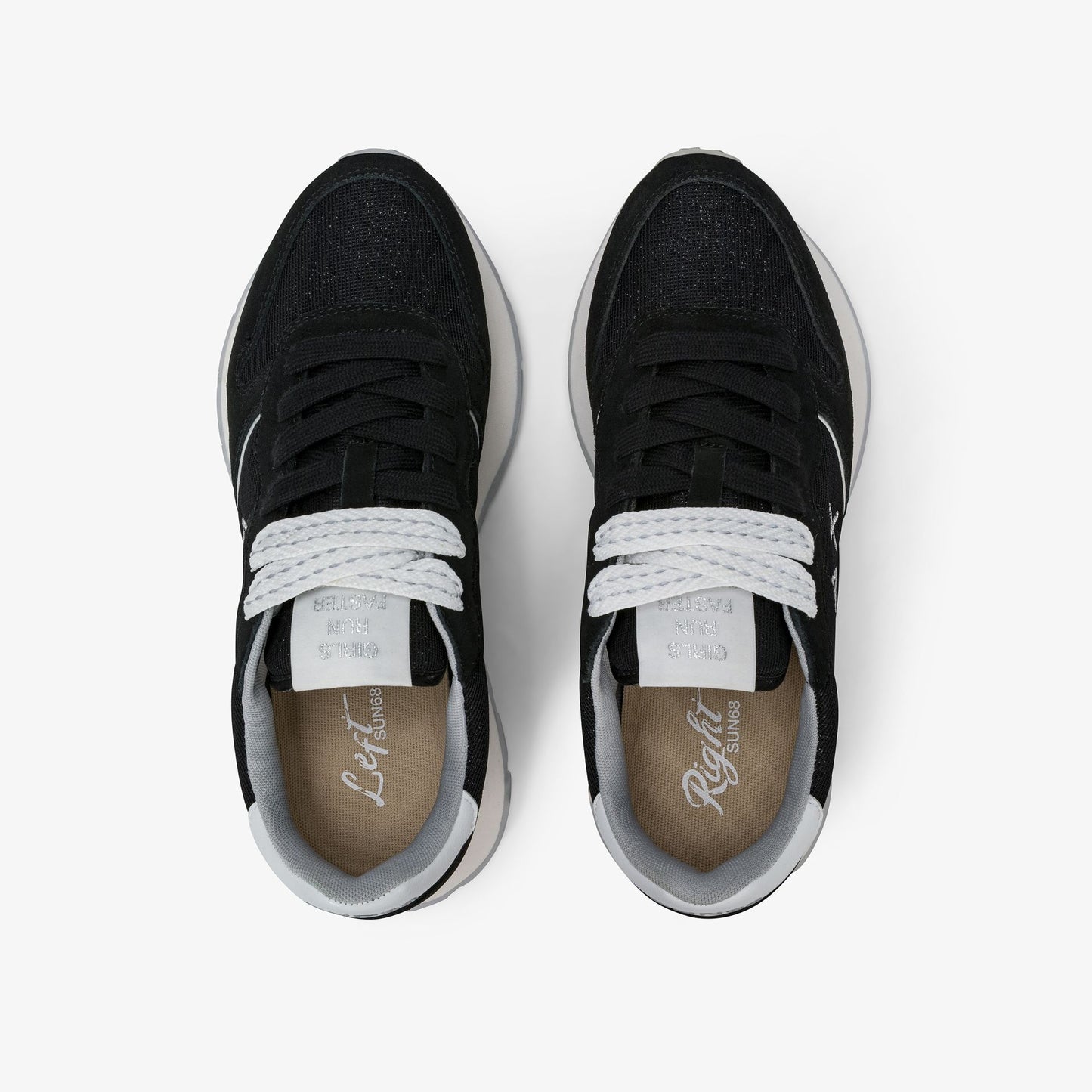 SUN68 Ally Glitter donna nero