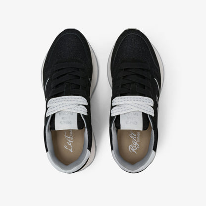 SUN68 Ally Glitter donna nero