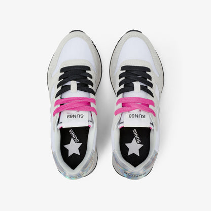 SUN68 Stargirl Glitter donna bianco