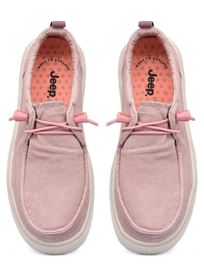 Mocassini in tela Rosa JEEP Nature Wallabee