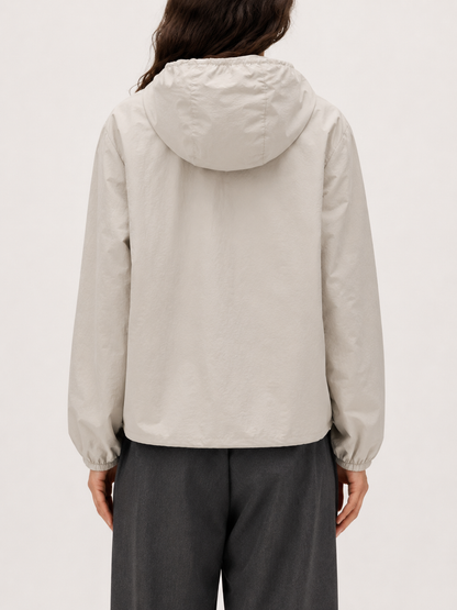 Giacca a vento Beige donna con cappuccio JJXX