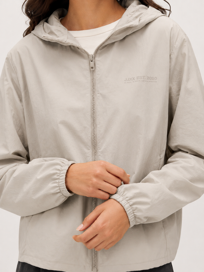 Giacca a vento Beige donna con cappuccio JJXX