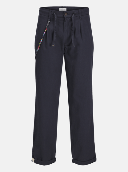 Pantalone Largo blu in cotone