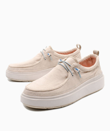 Mocassini in tela sabbia JEEP Donna Nature Wallabee