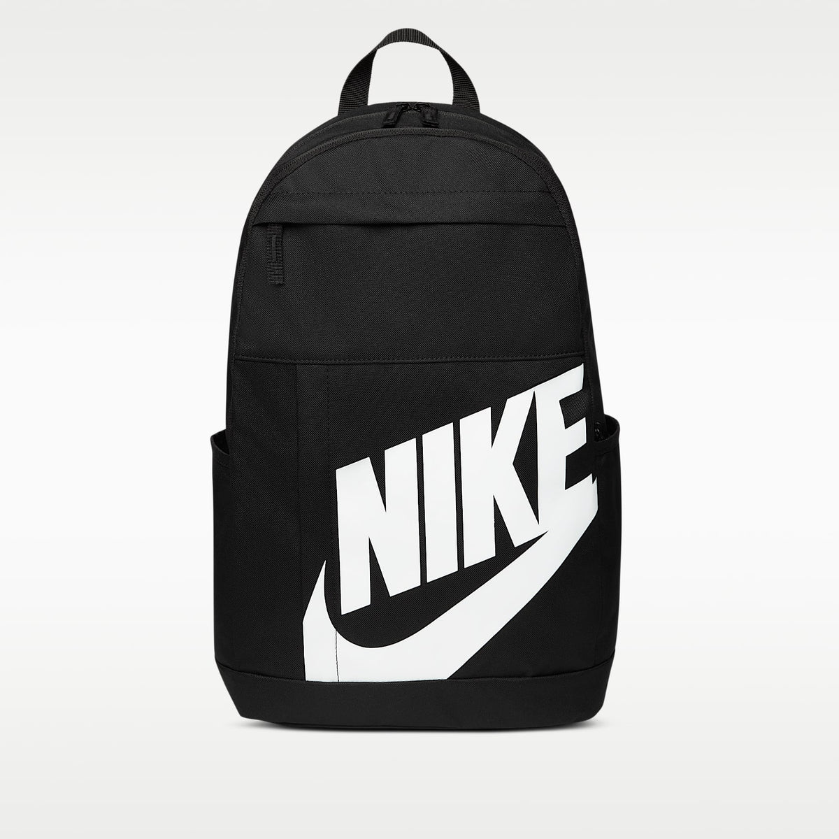 Zaino Nike Elemental 21L nero DD0559-010, vista frontale con logo bianco