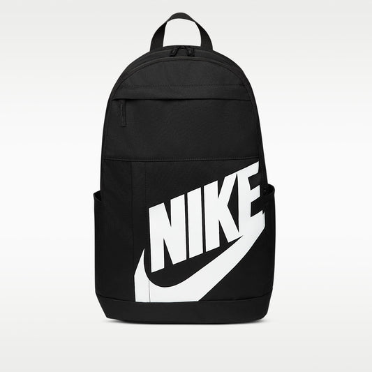 Zaino Nike Elemental 21L nero DD0559-010, vista frontale con logo bianco